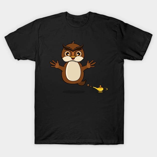 Cute Owl Ghost and Flying T-Shirt by tedykurniawan12